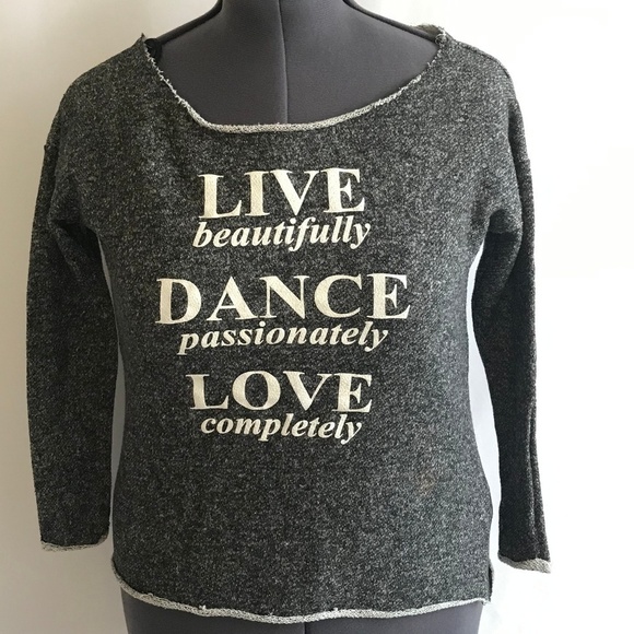 Trendy Trends Gray Long Sleeve Graphic Sweat Shirt - Picture 2 of 6